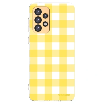 Picasee silikonska prozirna maskica za Samsung Galaxy A33 5G A336 - Gride lemon