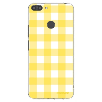 Picasee silikonska prozirna maskica za Huawei P Smart - Gride lemon