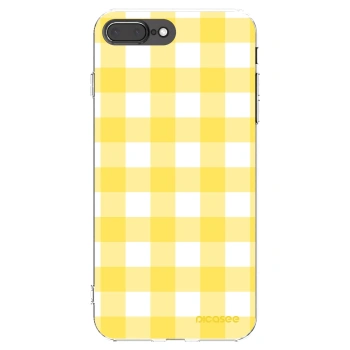 Picasee silikonska prozirna maskica za Apple iPhone 8 Plus - Gride lemon