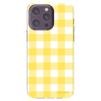 Picasee silikonska prozirna maskica za Apple iPhone 14 Pro Max - Gride lemon
