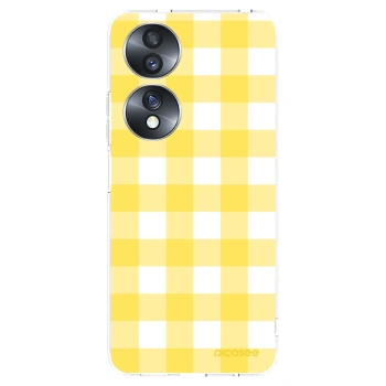 Picasee silikonska prozirna maskica za Honor 70 - Gride lemon