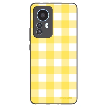 Picasee crna silikonska maskica za Xiaomi 12T Pro - Gride lemon