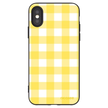 Picasee crna silikonska maskica za Apple iPhone X/XS - Gride lemon