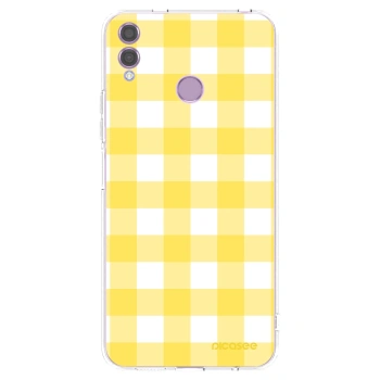 Picasee silikonska prozirna maskica za Honor 8X - Gride lemon