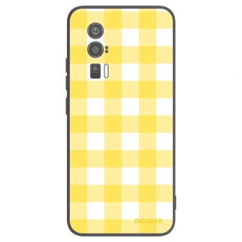 Picasee crna silikonska maskica za Xiaomi Poco F5 Pro 5G - Gride lemon