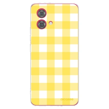 Picasee silikonska prozirna maskica za Motorola Moto G84 5G - Gride lemon