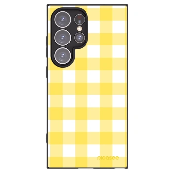 Picasee crna silikonska maskica za Samsung Galaxy S24 Ultra S928B 5G - Gride lemon