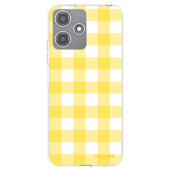 Picasee silikonska prozirna maskica za Xiaomi Redmi 12 5G - Gride lemon