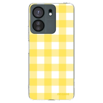 Picasee silikonska prozirna maskica za Xiaomi Redmi 13C 4G - Gride lemon