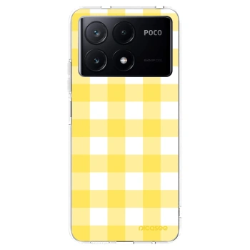 Picasee silikonska prozirna maskica za Xiaomi Poco X6 Pro - Gride lemon