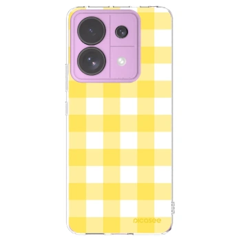 Picasee silikonska prozirna maskica za Xiaomi Redmi Note 13 Pro 5G - Gride lemon