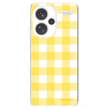 Picasee silikonska prozirna maskica za Xiaomi Redmi Note 13 Pro+ 5G - Gride lemon