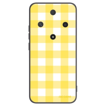 Picasee crna silikonska maskica za Honor Magic6 Lite 5G - Gride lemon
