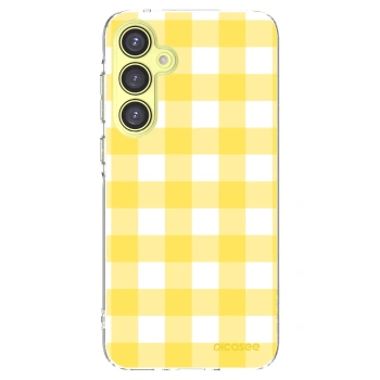 Picasee silikonska prozirna maskica za Samsung Galaxy A35 5G A356B - Gride lemon