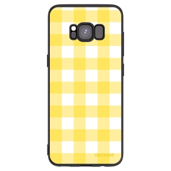 Picasee crna silikonska maskica za Samsung Galaxy S8 G950F - Gride lemon