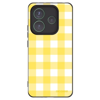 Picasee crna silikonska maskica za Xiaomi Redmi Note 14 5G - Gride lemon