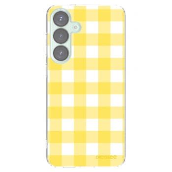 Picasee silikonska prozirna maskica za Samsung Galaxy S25+ 5G - Gride lemon