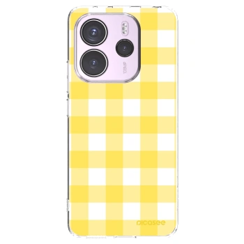 Picasee silikonska prozirna maskica za Xiaomi Redmi Note 14 4G - Gride lemon