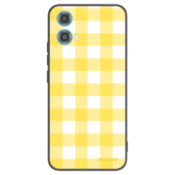 Picasee crna silikonska maskica za Motorola Moto G34 5G - Gride lemon