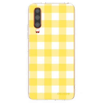 Picasee silikonska prozirna maskica za Huawei P30 - Gride lemon