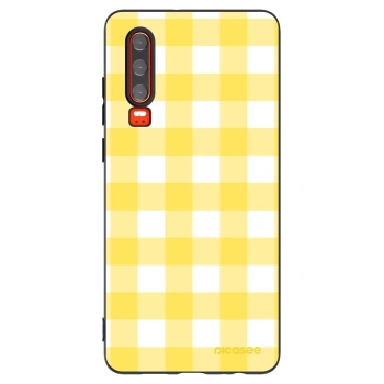 Picasee crna silikonska maskica za Huawei P30 - Gride lemon