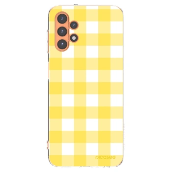 Picasee silikonska prozirna maskica za Samsung Galaxy A13 5G - Gride lemon