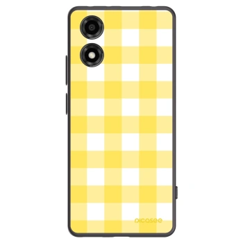 Picasee crna silikonska maskica za Motorola Moto E14 - Gride lemon