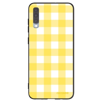 Picasee crna silikonska maskica za Samsung Galaxy A70 A705F - Gride lemon