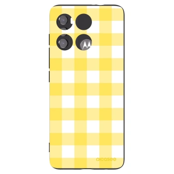 Picasee crna silikonska maskica za Motorola Edge 60 5G - Gride lemon