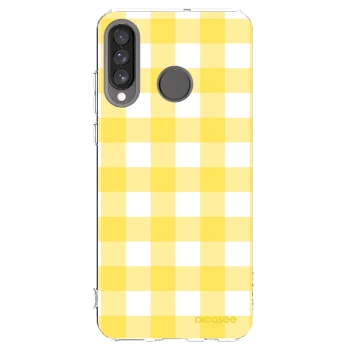 Picasee silikonska prozirna maskica za Huawei P30 Lite - Gride lemon