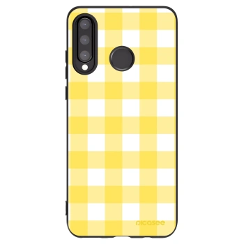 Picasee crna silikonska maskica za Huawei P30 Lite - Gride lemon