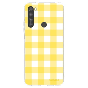 Picasee silikonska prozirna maskica za Xiaomi Redmi Note 8 - Gride lemon