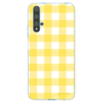Picasee silikonska prozirna maskica za Huawei Nova 5T - Gride lemon