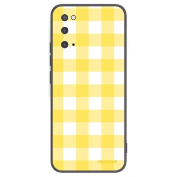 Picasee crna silikonska maskica za Samsung Galaxy S20 G980F - Gride lemon