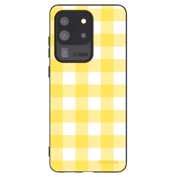 Picasee crna silikonska maskica za Samsung Galaxy S20 Ultra 5G G988F - Gride lemon