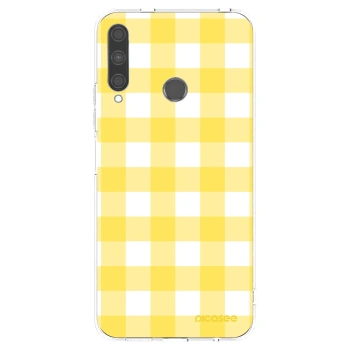 Picasee silikonska prozirna maskica za Huawei P40 Lite E - Gride lemon