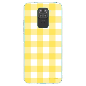 Picasee crna silikonska maskica za Xiaomi Redmi Note 9 - Gride lemon