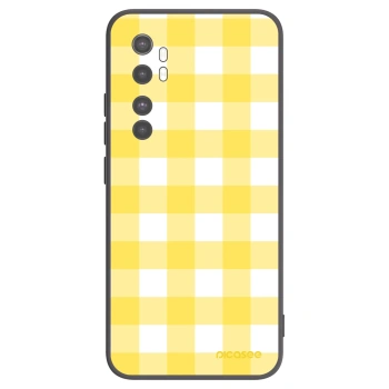 Picasee crna silikonska maskica za Xiaomi Mi Note 10 Lite - Gride lemon