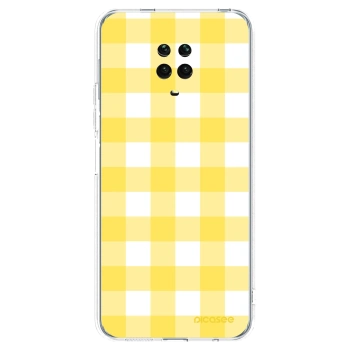 Picasee silikonska prozirna maskica za Xiaomi Redmi Note 9S - Gride lemon