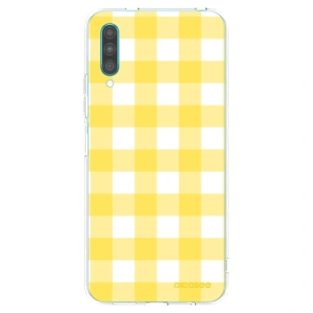 Picasee silikonska prozirna maskica za Samsung Galaxy A30s A307F - Gride lemon