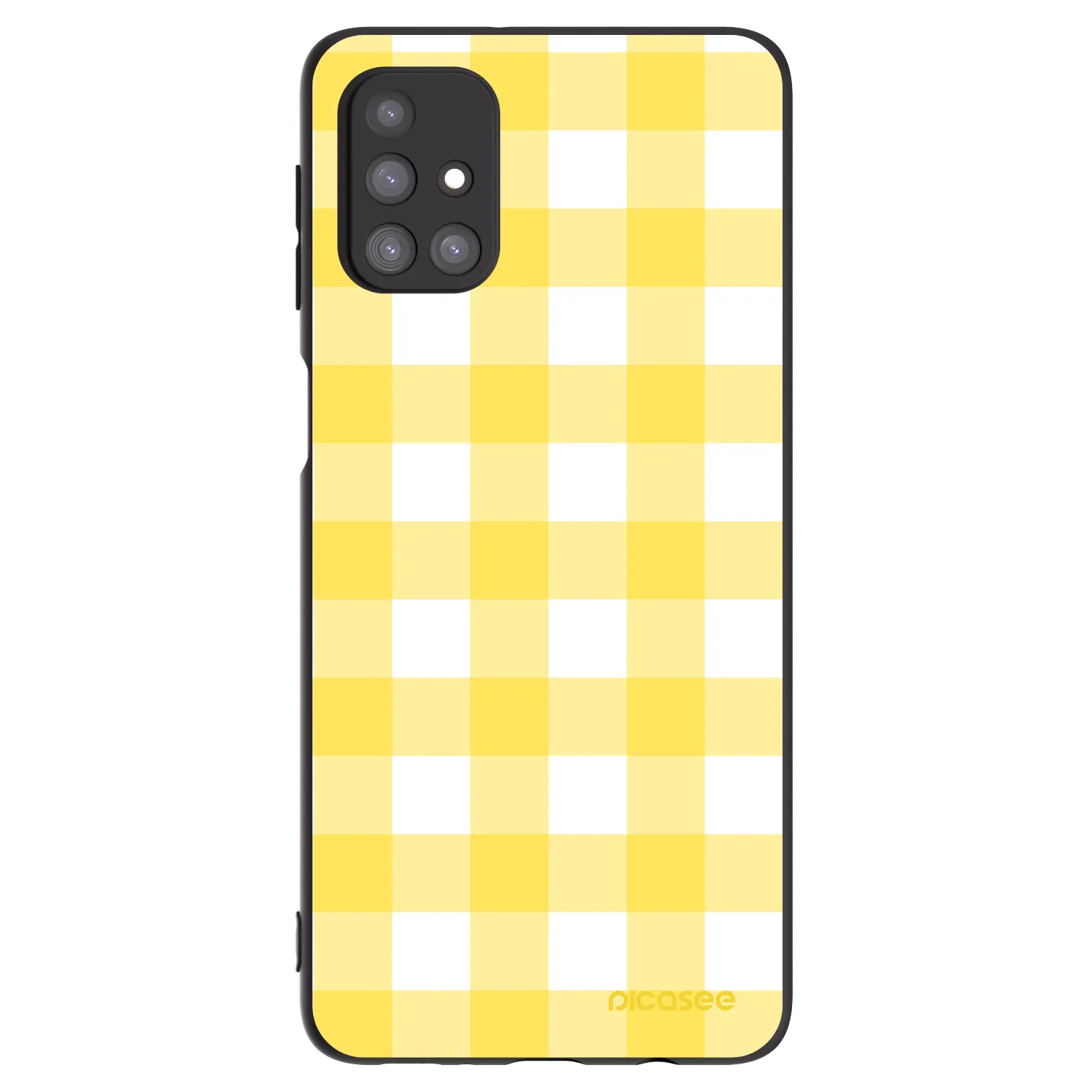 Picasee crna silikonska maskica za Samsung Galaxy M31s - Gride lemon