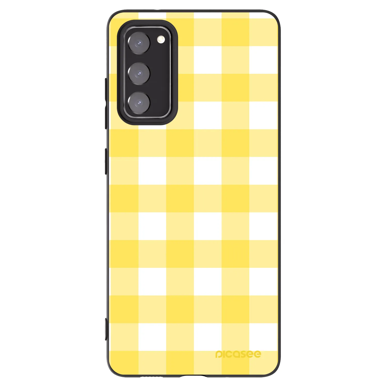 Picasee crna silikonska maskica za Samsung Galaxy S20 FE - Gride lemon