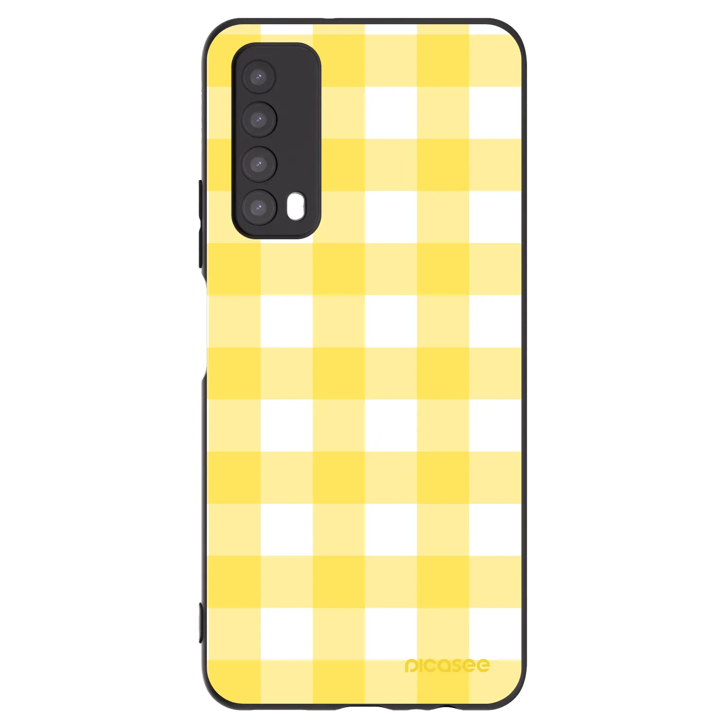 Picasee crna silikonska maskica za Huawei P Smart 2021 - Gride lemon