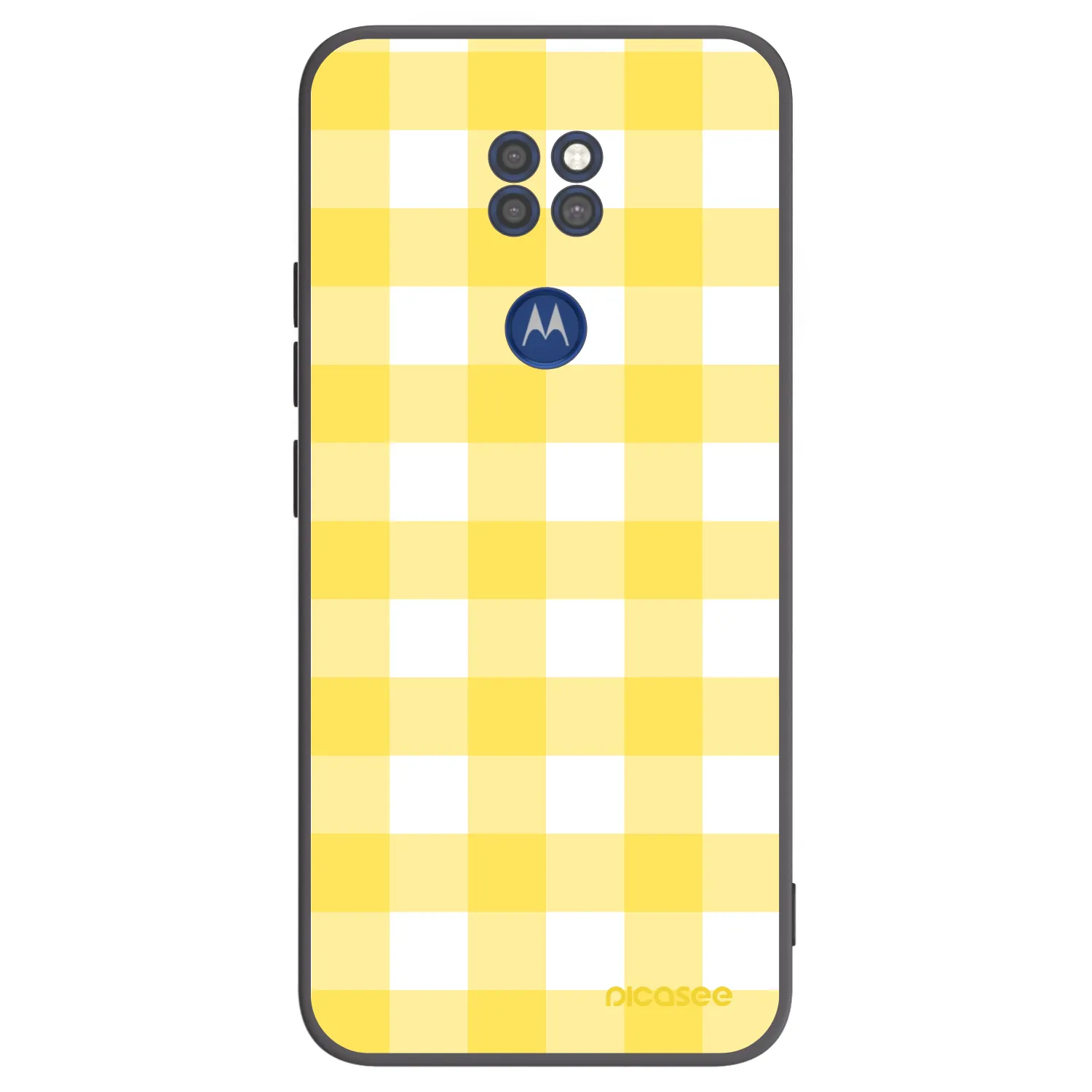 Picasee crna silikonska maskica za Motorola Moto G9 Play - Gride lemon