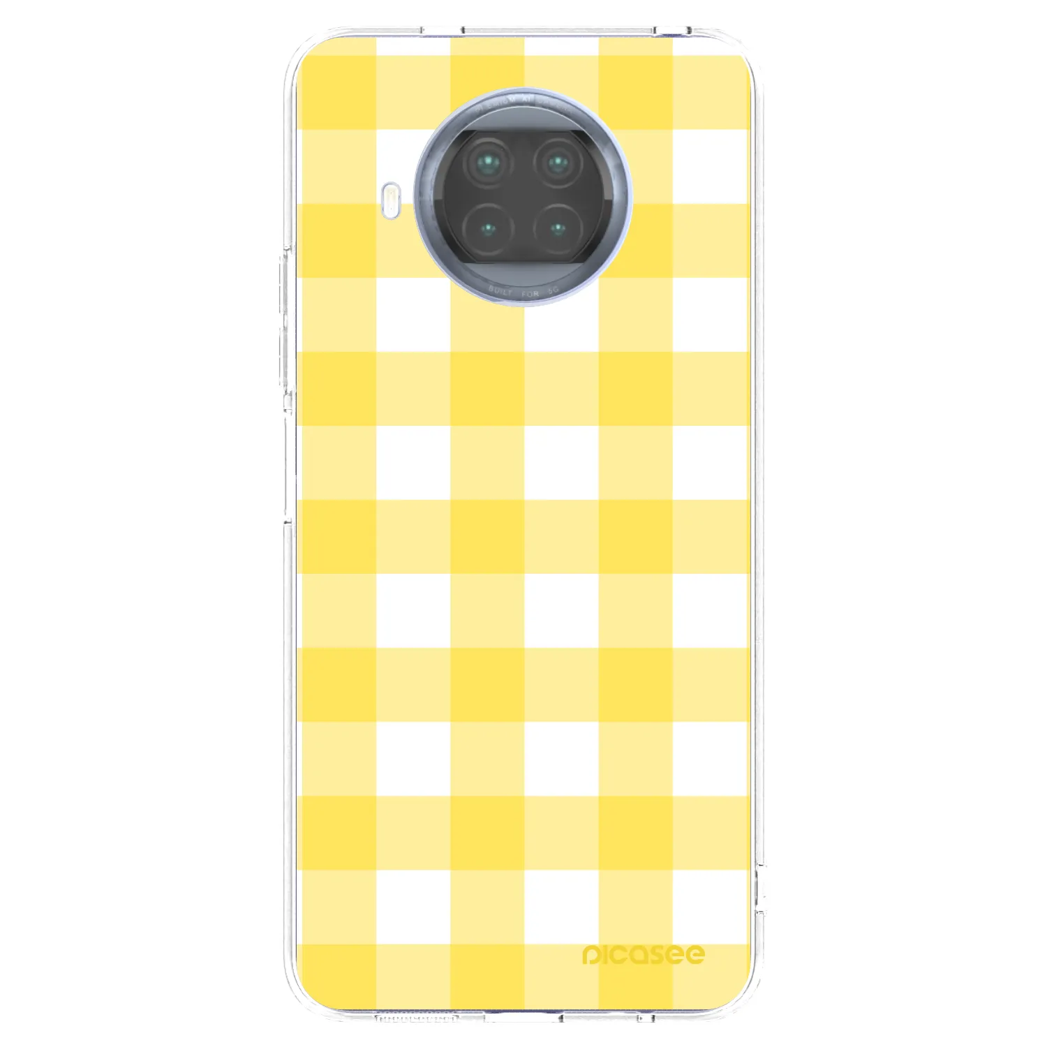 Picasee silikonska prozirna maskica za Xiaomi Mi 10T Lite - Gride lemon