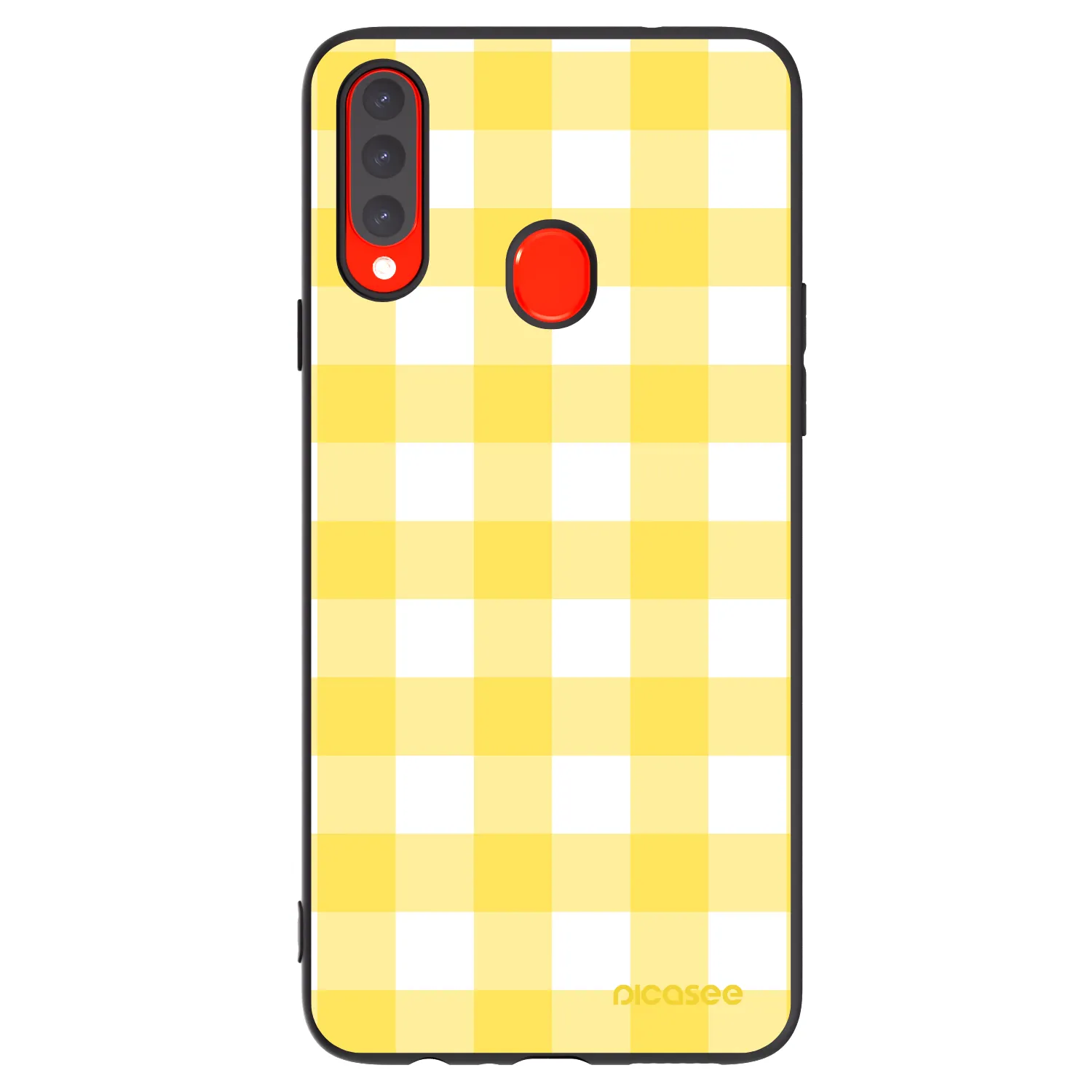 Picasee crna silikonska maskica za Samsung Galaxy A20s - Gride lemon