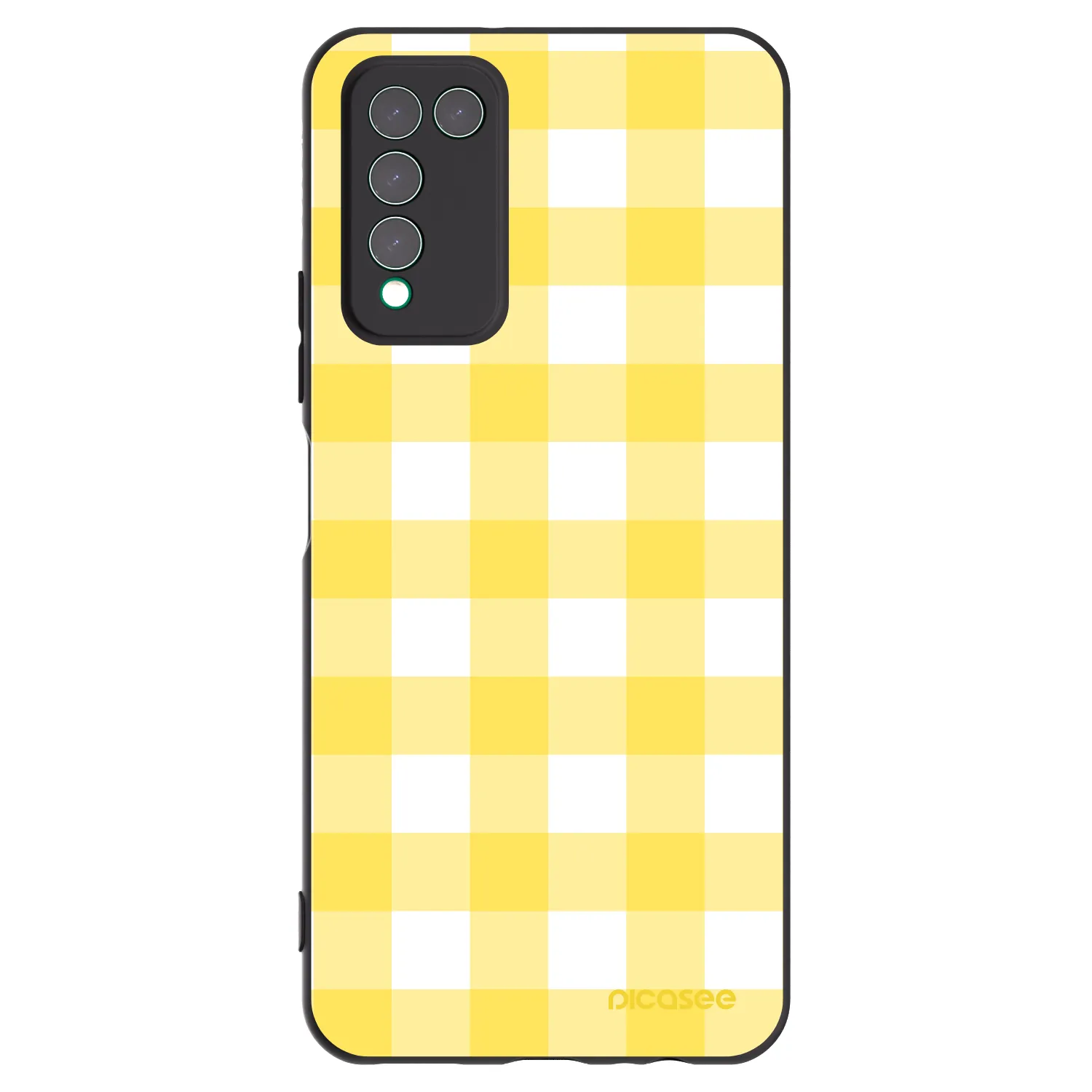 Picasee crna silikonska maskica za Honor 10X Lite - Gride lemon