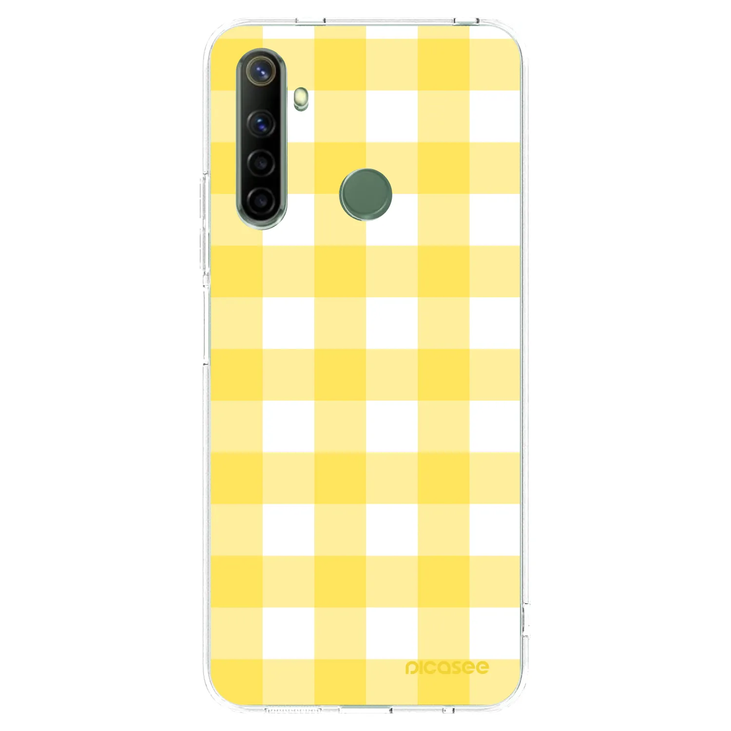 Picasee silikonska prozirna maskica za Realme 6i - Gride lemon