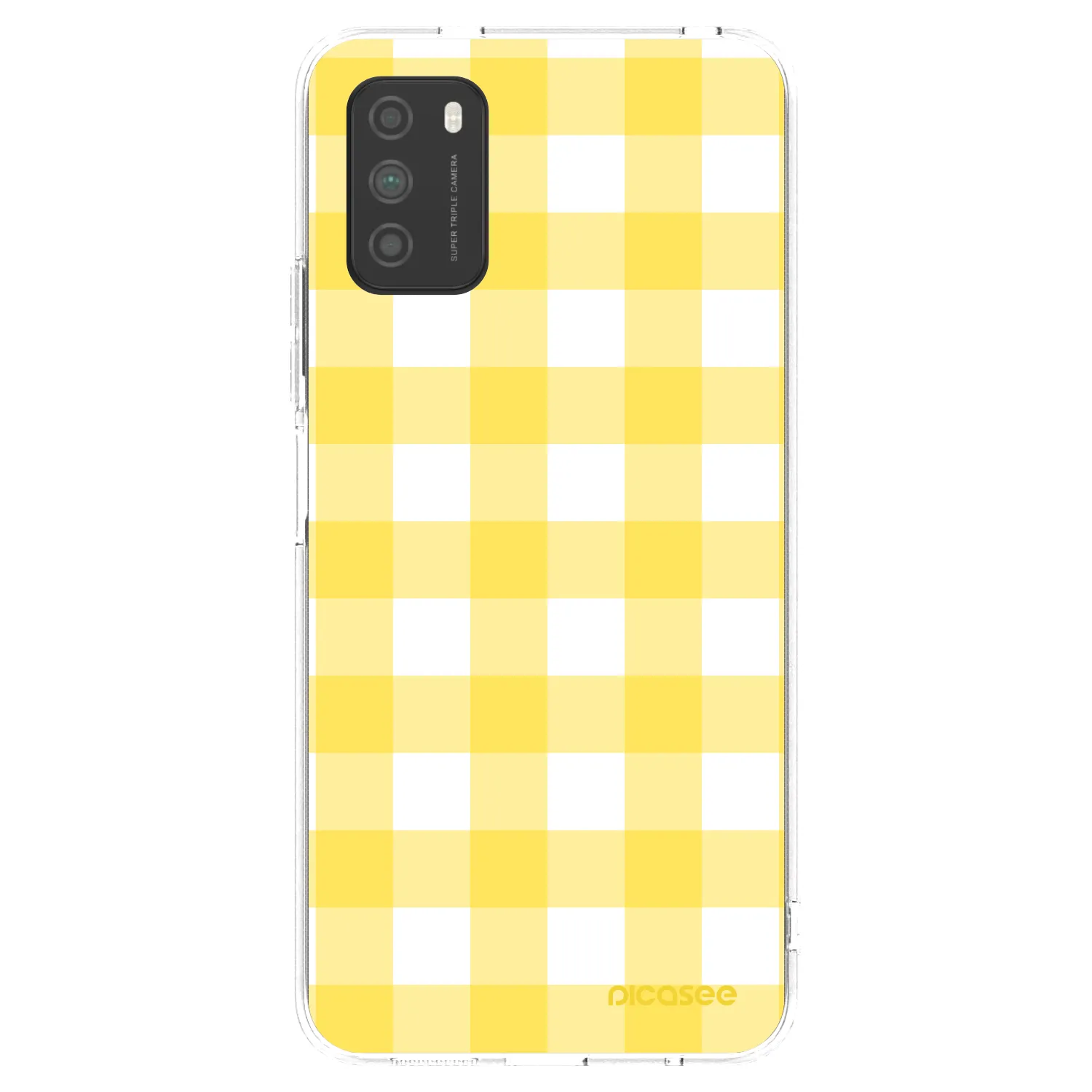 Picasee silikonska prozirna maskica za Xiaomi Poco M3 - Gride lemon