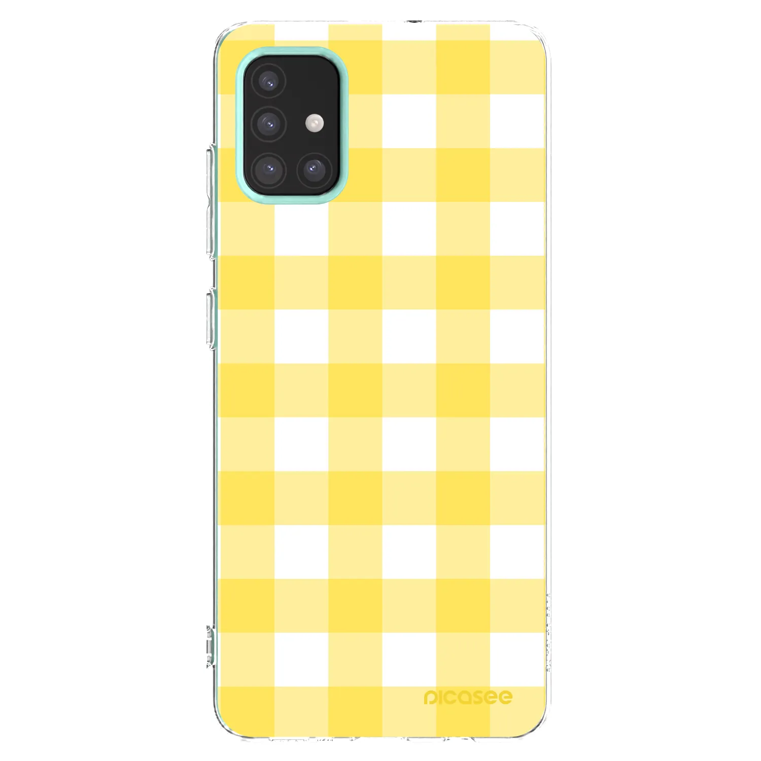 Picasee silikonska prozirna maskica za Samsung Galaxy M31s - Gride lemon